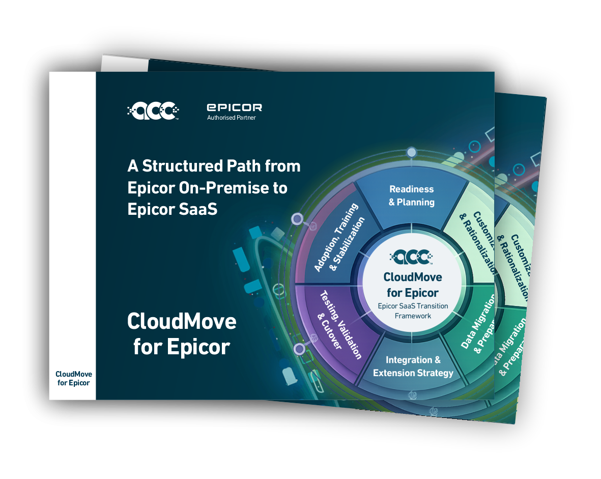 ACC CloudMove for Epicor brochure cover