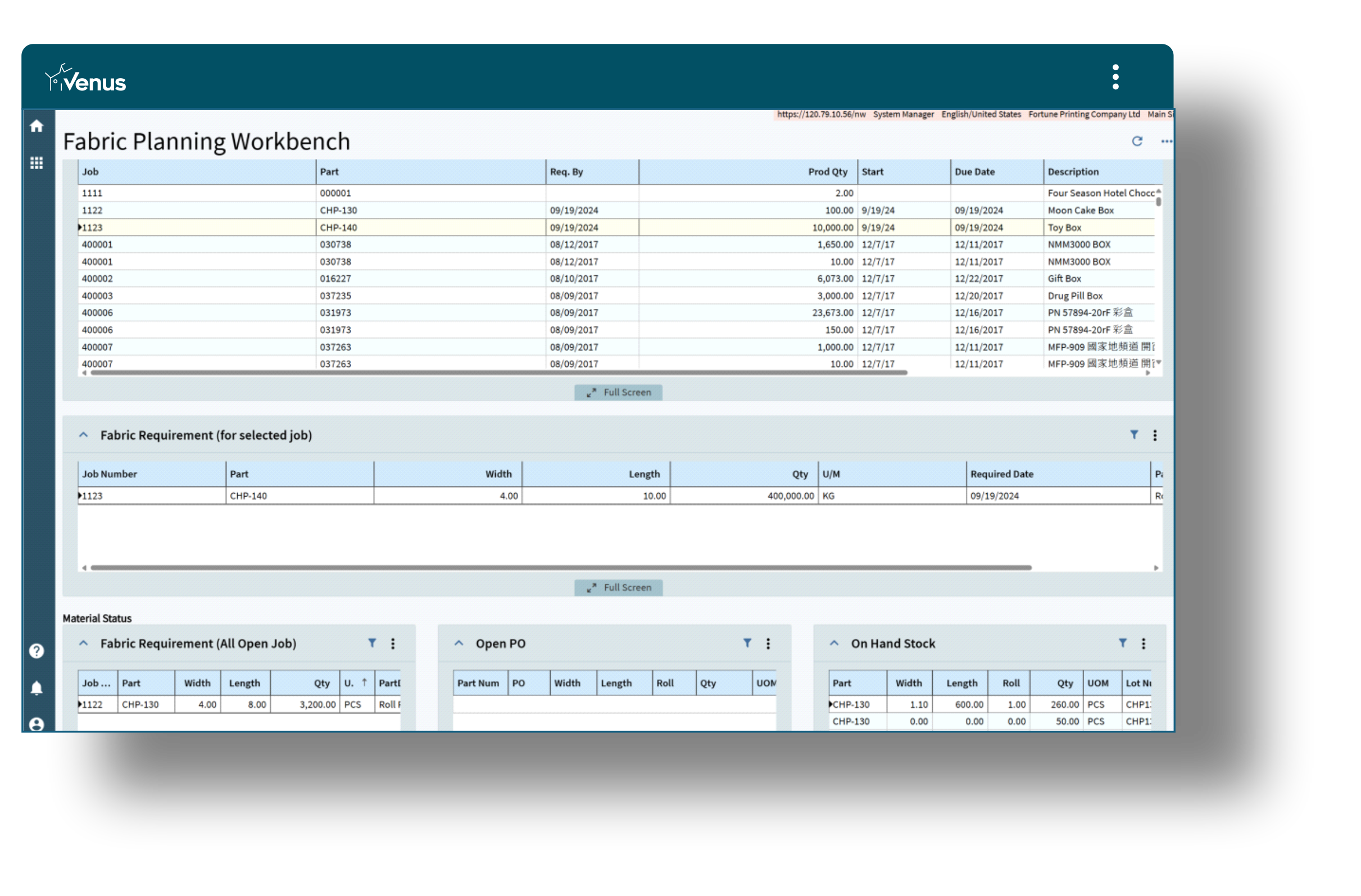 Fabric Planning Workbench