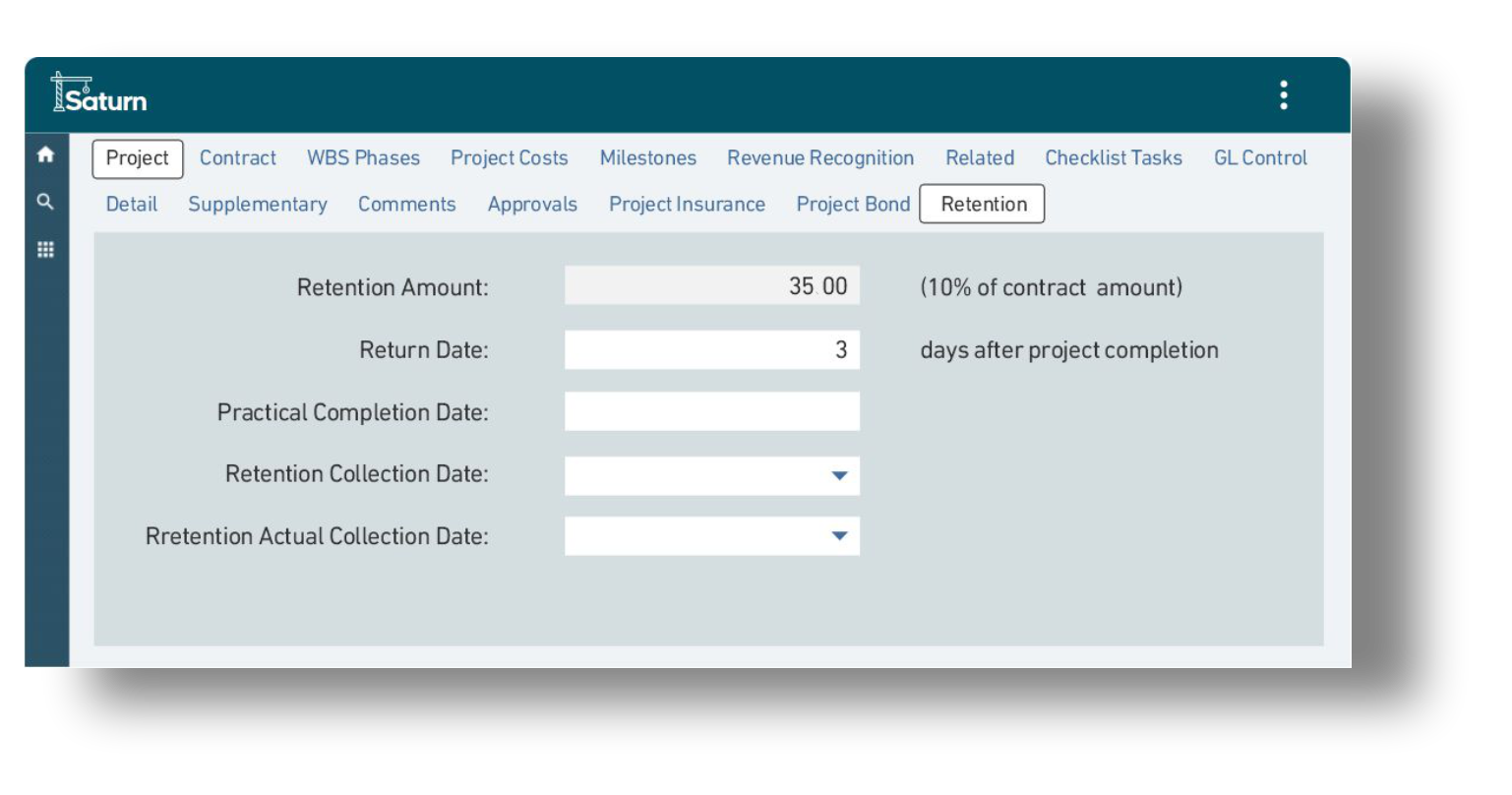 Project Bond and Retention