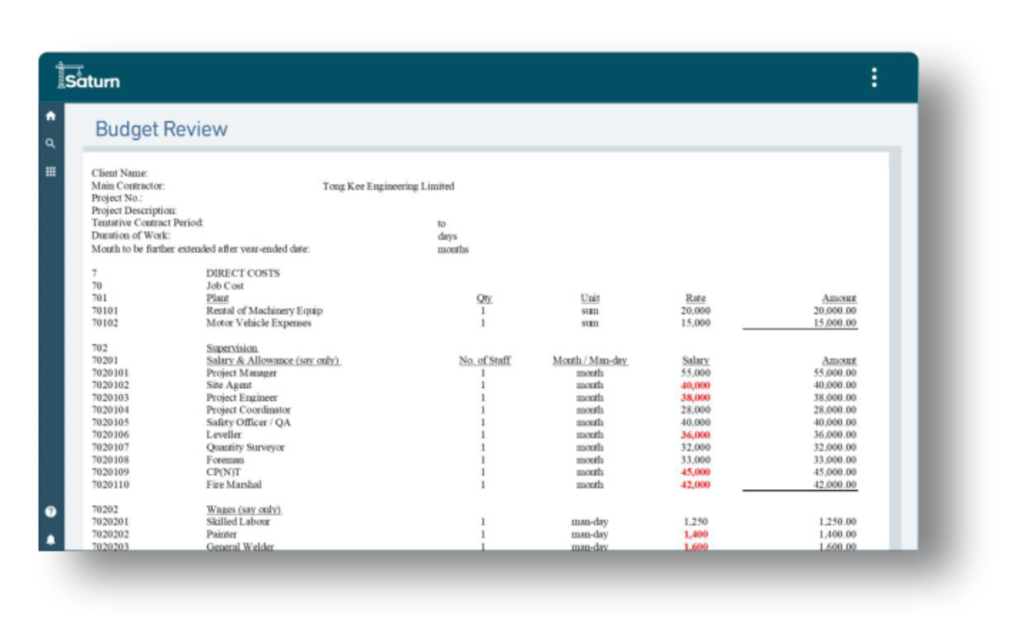 Smart Quotation Budget Review