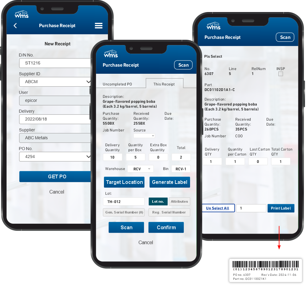 ACC Mobile Warehouse System - warehouse execution